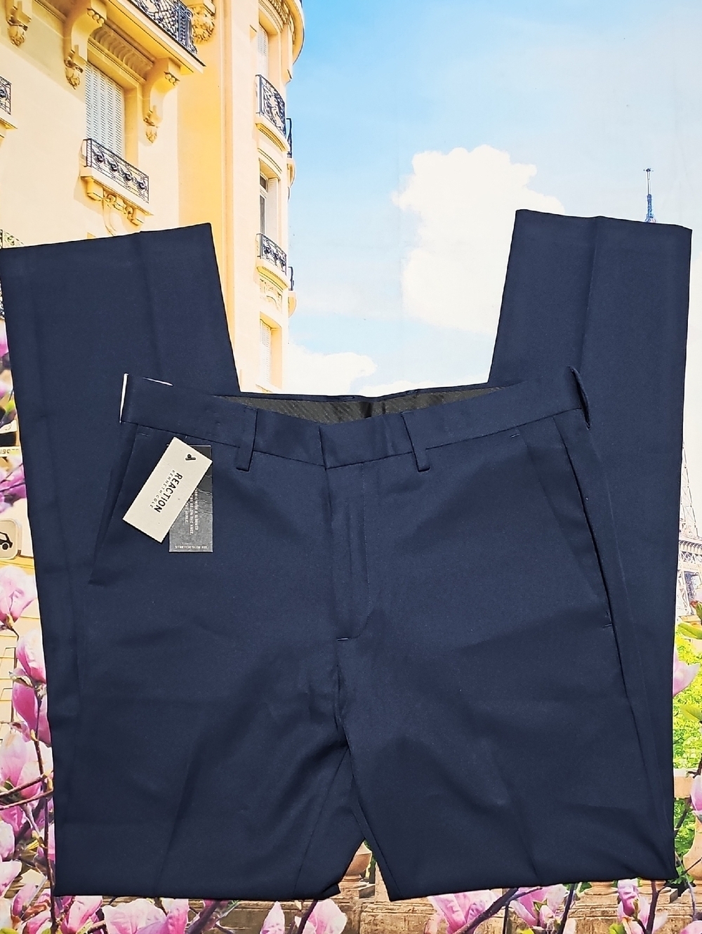 Kenneth Cole Reaction Men's Navy Dress Pants 32x32 NEW